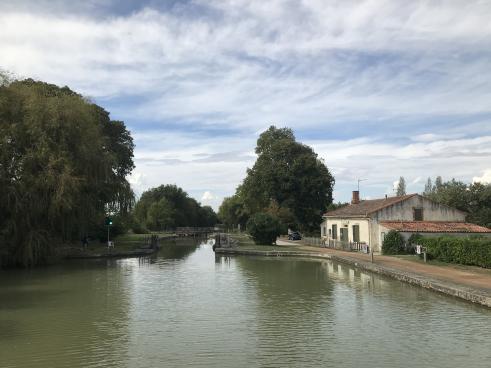 Arrivée à l'écluse d'Encassan